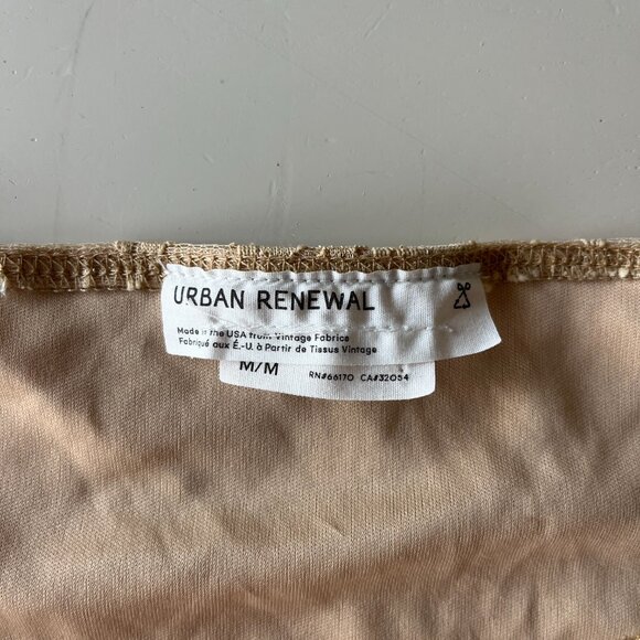 Lace V-Neck Cropped Gold/Beige Top - Picture 5 of 5